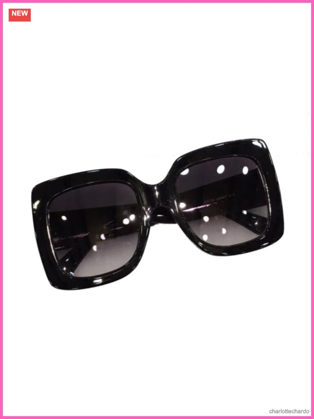 Oversized Square Gradient Lens Retro Sunglasses UV Protection Women
